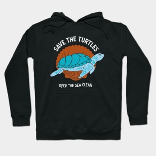 Save The Turtles Sea Turtle Ecology Hoodie